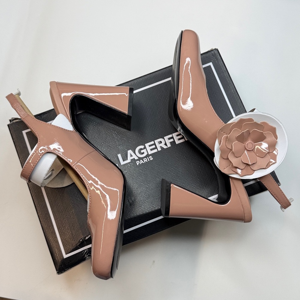 Karl Lagerfeld Paris Women’s Pierra Slingback Pumps- Size 8.5 - Picture 10 of 11